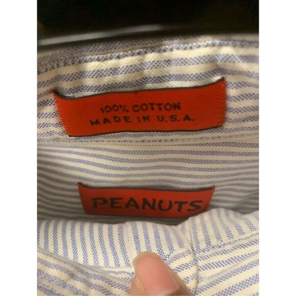Vintage Peanuts Charlie Brown Button Down Top - Picture 5 of 7